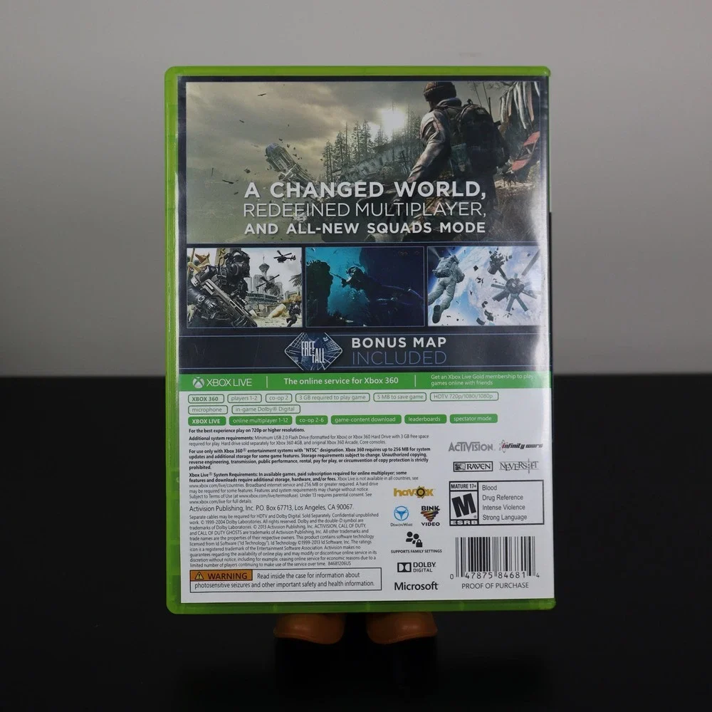 Call of Duty Ghosts (Microsoft Xbox 360, 2013) CIB Tested and Working Video Game